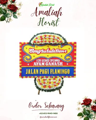 Bunga Papan Congratulation di Pakembinangun